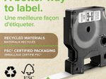DYMO® Original D1-Schriftband für LabelManager™ 9mm x 7m - Polyester, wieder ablösbar -  schwarz auf gelb
