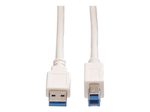 VALUE USB-Kabel weiß USB (M) zu USB Typ B (M) USB 3.0 - 3 m