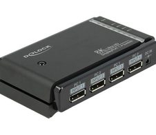 DeLOCK DisplayPort 1.4 Switch 2 x 2 DisplayPort in to 1 x 2 DisplayPort out 8K