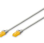 DIGITUS Patch-Kabel Slim RJ-45 (M) zu RJ-45 (M) 2m Kupfer U/UTP Cat 6a grau (DK-1617-A-020S)