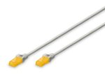 DIGITUS Patch-Kabel Slim RJ-45 (M) zu RJ-45 (M) 5m Kupfer U/UTP Cat 6a grau (DK-1617-A-050S)