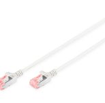 DIGITUS Patch-Kabel Slim RJ-45 (M) zu RJ-45 (M) 2m Kupfer U/FTP Cat 6 grau (DK-1624-020S)