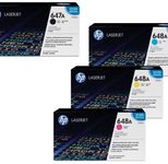 HP Original 647A/ 648A Toner 4er Set schwarz, cyan, magenta, gelb