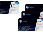 HP Original 307A Toner - 4er Set schwarz, cyan, magenta, gelb