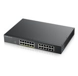Zyxel Switch 24-Port Gigabit Ethernet 12-Port PoE+ 130W Smart Managed 0dBA