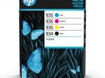 HP Original 934/935 Druckerpatronen 4er Multipack schwarz, cyan, magenta, gelb (6ZC72AE)