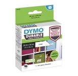 DYMO® Original Hochleistung Etikett für LabelWriter™, Kunststoff - weiss - permanent haftend, widerstandsfähig, 1 x 160 Etiketten