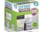 DYMO® Original Hochleistung Etikett für LabelWriter™, Kunststoff - weiss - permanent haftend, widerstandsfähig, 1 x 200 Etiketten