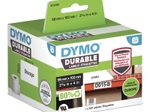 DYMO® Original Hochleistung Etikett für LabelWriter™, Kunststoff - weiss - permanent haftend, widerstandsfähig, 1 x 300 Etiketten