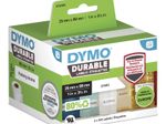 DYMO® Original Hochleistung Etikett für LabelWriter™, Kunststoff - weiss - permanent haftend, widerstandsfähig, 2 x 350 Etiketten