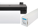 HP DesignJet T250 Tintenstrahl-Großformatdrucker + A2 Papierrolle (42 cm x 45,7 m)