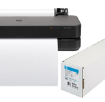HP DesignJet T250 Tintenstrahl-Großformatdrucker + A2 Papierrolle (42 cm x 45,7 m)