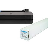 HP DesignJet T250 Tintenstrahl-Großformatdrucker + HP A1 Papierrolle