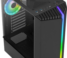 Aerocool PC Gehäuse Bionic v2 Midi-Tower Schwarz