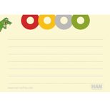 HAN Karteikarten DIN A7 gelb liniert - 100 Stück