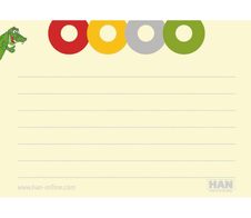 HAN Karteikarten DIN A7 gelb liniert - 100 Stück