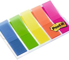 Post-it® Haftstreifen - 5 Farben - 5 x 20 Blätter