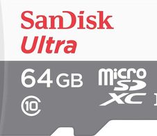 SanDisk Ultra microSDXC Speicherkarte 64GB + SD-Adapter