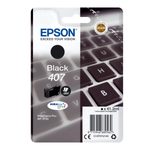 Epson Original 407 Tastatur Druckerpatrone - schwarz (C13T07U140)