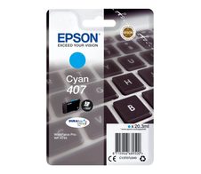 Epson Original 407 Tastatur Druckerpatrone - cyan (C13T07U240)