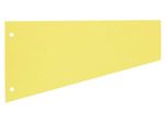 herlitz Trennstreifen, 190 g/m² 23,0 x 12,0 cm, Trapez, gelb