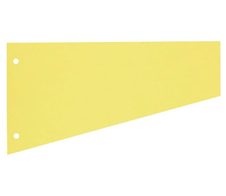 herlitz Trennstreifen, 190 g/m² 23,0 x 12,0 cm, Trapez, gelb