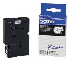 Brother Original P-Touch Farbband schwarz auf weiß (TC-201)