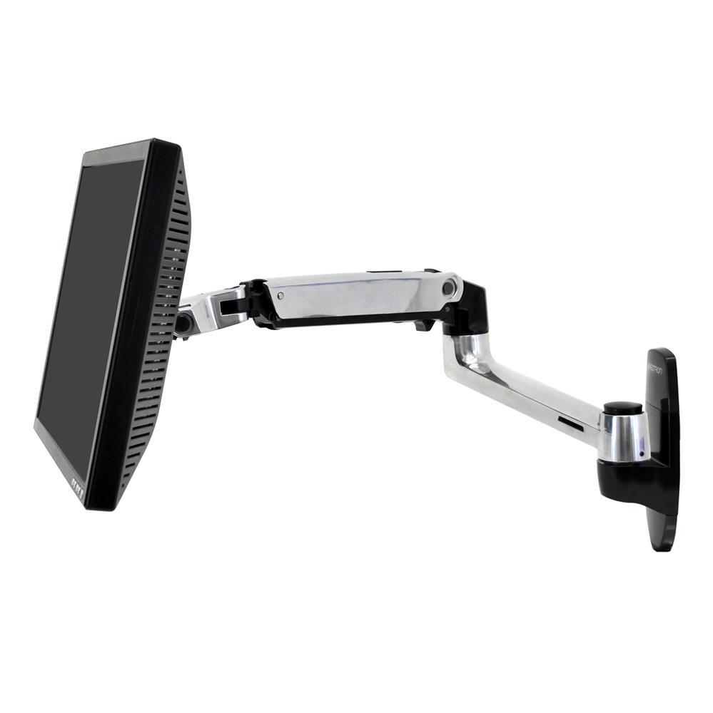 Ergotron LX Monitorarm Wandhalterung für einen Monitor bis 81,28 cm 32 Zoll Aluminium