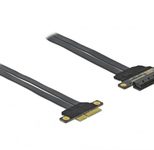 DeLOCK Riser Karte PCI Express x4 zu x4 mit flexiblem Kabel 30 cm