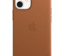 Apple Leder Case mit MagSafe für Apple iPhone 12 mini, sattelbraun