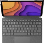 Logitech Folio Touch Tastatur und Foliohülle mit Trackpad oxford grey