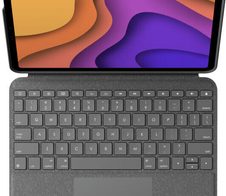 Logitech Folio Touch Tastatur und Foliohülle mit Trackpad oxford grey