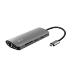Trust Dalyx 7-in-1 USB-C Multi-PortAdapter - Silber