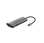 Trust Dalyx 7-in-1 USB-C Multi-PortAdapter - Silber