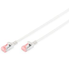 DIGITUS Patch-Kabel Slim RJ-45 (M) zu RJ-45 (M) 1.5m Kupfer U/FTP Cat 6 grau (DK-1624-015S)