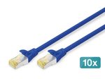 Digitus Patch-Kabel RJ-45 (M) bis RJ-45 (M) 25 cm SFTP 10 Stück