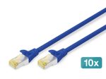 Digitus Patch-Kabel RJ-45 (M) bis RJ-45 (M) 25 cm SFTP 10 Stück