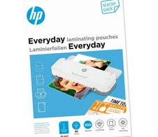 HP Everyday Laminierfolien-Set glänzend für A4, A5, A6, Visitenkartenformat je 25x 80 micron