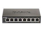D-Link DGS 1100-08V2 - Switch - Smart - 8 x 10/100/1000 - Desktop - AC 100/240 V