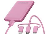 OtterBox 5.000 mAh Powerbank mit Universal USB-Kabel (Pink)