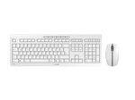 CHERRY Stream Desktop Tastatur- und Maus Set hellgrau kabellos
