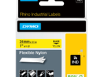DYMO® Original IND-Schriftband für Rhino 6000+, flexibles & reissfestes Nylon - schwarz auf gelb