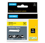 DYMO® Original IND-Schriftband für Rhino 6000+, flexibles & reissfestes Nylon - schwarz auf gelb