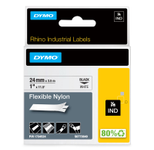 DYMO® Original IND-Schriftband für Rhino 6000+, flexibles & reissfestes Nylon - schwarz auf weiss