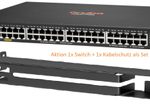 HPE Networking CX 6100 48G 4SFP+ Switch JL676A + HPE Networking X511 Kabelschutz JL742A