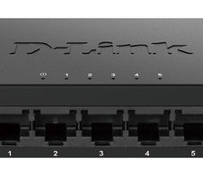 D-Link DGS-105GL/E 5-Port Gigabit Desktop Switch mit Metallgehäuse