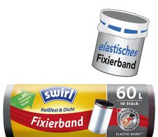 swirl 60,0 l Müllbeutel 5022 schwarz - 10 Stück