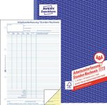 AVERY Zweckform Stundenerfassung Formularbuch 1773