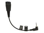 Jabra Headset-Kabel Quick Disconnect Headset Kabel 2,5 mm Klinke gewinkelt