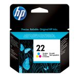 HP Original 22 Druckerpatrone cyan magenta gelb 165 Seiten 5ml (C9352AE)